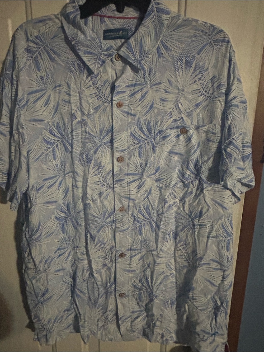 Caribbean Joe Island Supply Co. Men’s Short Sleeve Button Down Shirt Size Xl